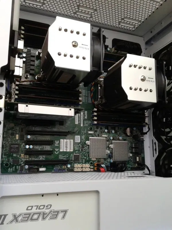 Сервер Vinga Mid Tower / 2x Intel Xeon E5-2680 v4 (14 (28) ядер по 2.4 - 3.3 GHz) / 128 GB DDR4 / 2 TB HDD / 1000W б/в - зображення 20