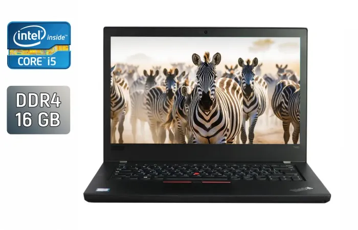Ноутбук Lenovo ThinkPad T480 / 14" (1920x1080) IPS / Intel Core i5-8350U (4 (8) ядра по 1.7 - 3.6 GHz) / 16 GB DDR4 / 250 GB SSD / Intel UHD Graphics 620 / WebCam / HDMI б/в - зображення 1