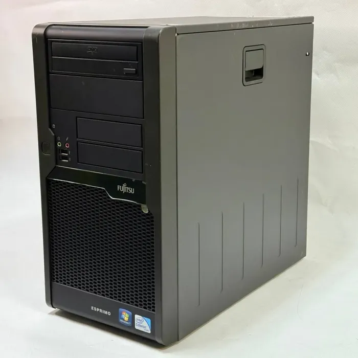 Комплект ПК: Fujitsu Esprimo P5731 E-Star5 Tower / Intel Pentium E5400 (2 ядра по 0.800 - 2.7 GHz) / 8 GB DDR3 / 250 GB HDD / Intel Graphics / DVD-ROM + Монітор Б-клас Samsung SyncMaster 740B / 17" (1280x1024) TN + Клавіатура, мишка, кабелі б/в - зображення 3