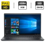 Ультрабук Б-клас Dell Vostro 3510 / 15.6" (1920x1080) IPS / Intel Core i5-1135G7 (4 (8) ядра по 4.2 GHz) / 8 GB DDR4 / 256 GB SSD / Intel Iris Xe Graphics / WebCam / Windows 10 б/в