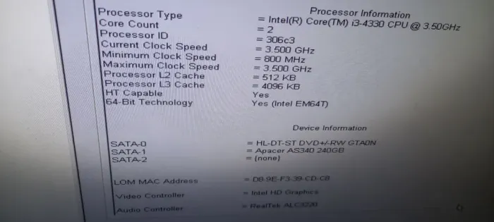 Комп'ютер Dell OptiPlex XE2 D07S SFF / Intel Core i3-4330 (2(4) ядра по 3.5 GHz) / 8 GB DDR3 / 240 GB SSD NEW / HD Graphics 4600 / DVD-RW / Win 10 б/в - зображення 12