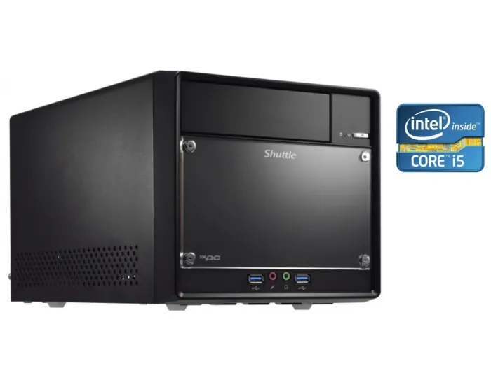 ПК Shuttle XPC Cube SH510R4 Tower / Intel Core i5-2400 (4 ядра по 3.1 - 3.4 GHz) / 8 GB DDR3 / 128 GB SSD / Intel HD Graphics 2000 б/в - зображення 1