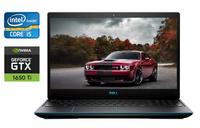 Ігровий ноутбук Dell G3 3500 / 15.6" (1920x1080) IPS / Intel Core i5-10300H (4 (8) ядра по 2.5 - 4.5 GHz) / 16 GB DDR4 / 512 GB SSD / nVidia GeForce GTX 1650 Ti, 4 GB GDDR6, 128-bit / WebCam / HDMI б/в - зображення 1