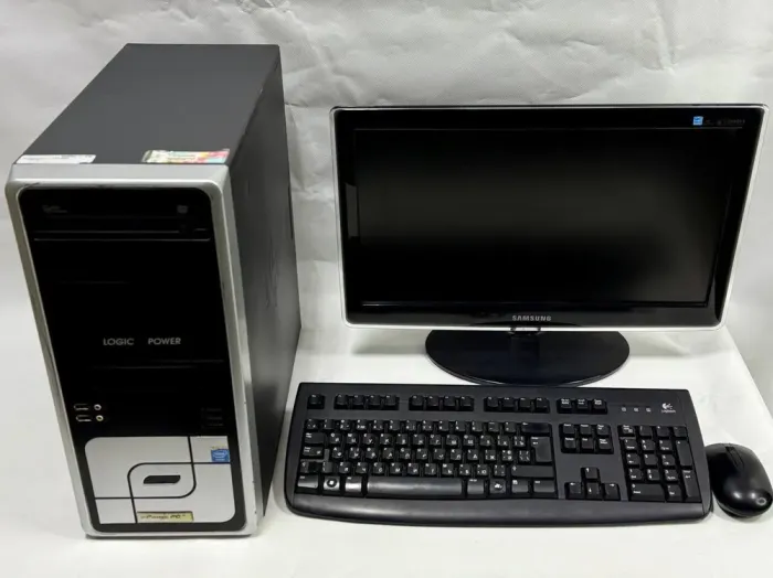 Комплект ПК: LogicPower DQ67EP Tower / Intel Core i5-2500S (4 ядра по 2.7 - 3.7 GHz) / 8 GB DDR3 / 256 GB SSD + 160 GB HDD / Intel HD Graphics 2000 + Монітор Samsung SyncMaster P2070 / 20" (1600x900) TN + Кабелі, клавіатура, мишка б/в - зображення 2