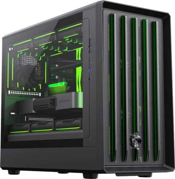 Ігровий ПК Monstr Claw 360 BK Tower / AMD Ryzen 7 8700F (8 (16) ядер по 4,1 - 5,0 ГГц) / 32 ГБ DDR5 / 2000 ГБ SSD / nVidia GeForce RTX 5070, 12 ГБ GDDR7, 192-bit - зображення 2