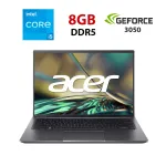 Ігровий ноутбук Acer Swift X SFX14-51G-52FP / 14" (1920x1080) IPS / Intel Core i5-1240P (12 (16) ядер по 3,3 - 4,4 ГГц) / 8 ГБ DDR5 / 240 ГБ SSD / nVidia GeForce RTX 3050, 6 ГБ GDDR6, 96-біт / WebCam б/в
