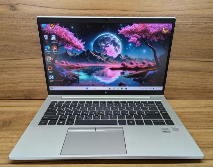 Ультрабук HP EliteBook 840 G7 / 14" (1920x1080) IPS / Intel Core i7-10610U (4 (8) ядра по 1.8 - 4.9 GHz) / 16 GB DDR4 / 512 GB SSD / Intel UHD Graphics / WebCam / TouchID / Windows 10 б/в - зображення 2