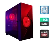 Ігровий ПК Tower / Intel Core i7-8700K (6 (12) ядер по 3.7 - 4.7 GHz) / 16 GB DDR4 / 500 GB SSD / AMD Radeon RX 580, 8 GB GDDR5, 256-bit б/в