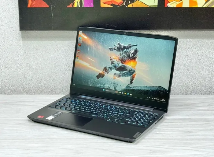 Ігровий ноутбук Lenovo Ideapad Gaming 3 15ARH05 / 15.6" (1920x1080) IPS / AMD Ryzen 5 4600H (6 (12) ядер по 3.0 - 4.0 GHz) / 16 GB DDR4 / 512 GB SSD M.2 / nVidia GeForce GTX 1650, 4GB GDDR6, 128-bit / WebCam б/в - зображення 4
