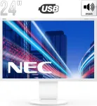 Монітор NEC MultiSync EA244WMi / 24" (1920x1200) IPS / USB-Hub, VGA, DVI, HDMI, DisplayPort, Audio / Вбудовані колонки 2x 1W / VESA 100x100 б/в