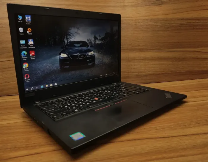 Ультрабук Б-клас Lenovo ThinkPad L480 / 14" (1920x1080) TN / Intel Core i5-8350U (4 (8) ядра по 1.7-3.6 GHz) / 16 GB DDR4 / 480 GB SSD / UHD Graphics 620 / WebCam б/в - зображення 4