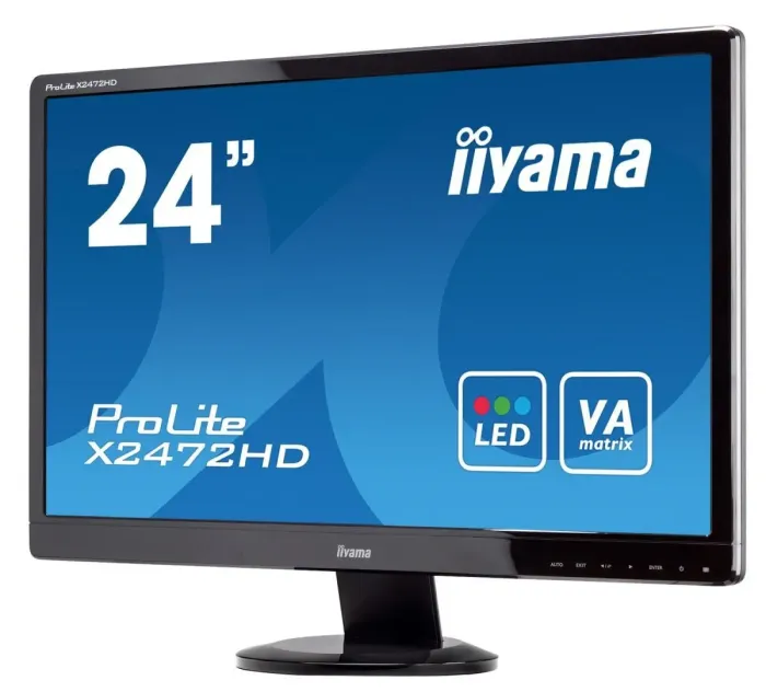 Монітор iiyama ProLite E2472HD / 24" (1920x1080) VA / 1x HDMI, 1x DVI, 1x VGA б/в - зображення 4