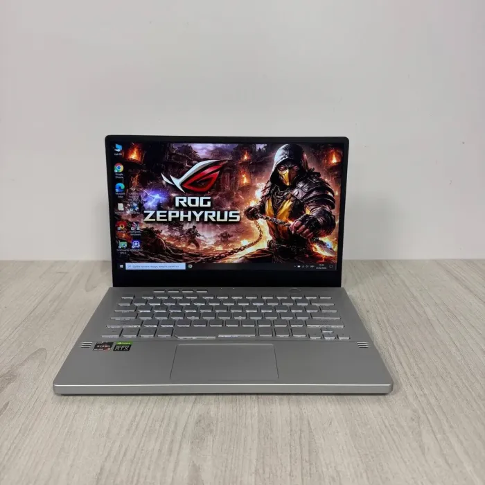 Ігровий ультрабук Б-класу Asus ROG Zephyrus G14 GA401IV / 14" (1920x1080) IPS / AMD Ryzen 9 4900HS (8 (16) ядер по 3,0 - 4,3 ГГц) / 16 ГБ DDR4 / 512 ГБ SSD NVMe / nVidia GeForce RTX 2060 Max-Q, 6 ГБ GDDR6, 192-біт б/в - зображення 2