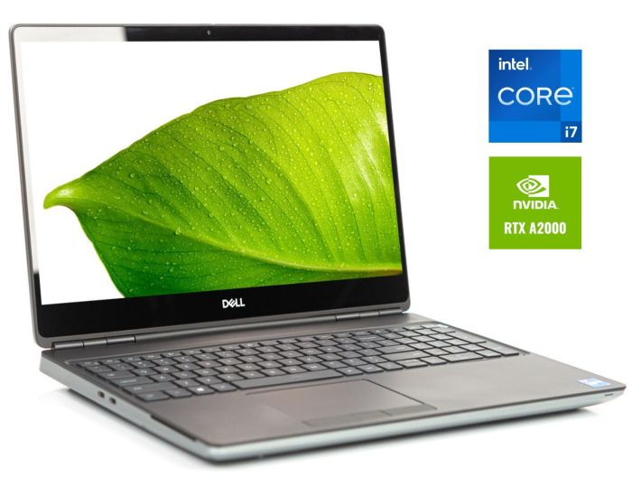 Мобільна робоча станція Б-клас Dell Precision 7560 / 15.6" (1920x1080) IPS / Intel Core i7-11850H (8 (16) ядер по 2.1 - 4.8 GHz) / 32 GB DDR4 / 1000 GB SSD NVMe / nVidia RTX A2000, 4 GB GDDR6, 128-bit / WebCam б/в - зображення 1