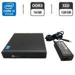 Неттоп HP EliteDesk 800 G1 USFF / Intel Core i5-4590T (4 ядра по 2,0 - 3,0 ГГц) / 16 ГБ DDR3 / 128 ГБ SSD / Intel HD Graphics 4600 / Wi-Fi / Блок живлення б/в