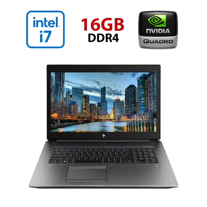 Мобільна робоча станція Б-класу HP ZBook 17 G6 / 17,3" (1920x1080) IPS / Intel Core i7-9750H (6 (12) ядер по 2,6 - 4,5 ГГц) / 16 ГБ DDR4 / 256 ГБ SSD + 256 ГБ SSD / nVidia Quadro T1000, 4 ГБ GDDR5, 128-біт / WebCam б/в - зображення 1