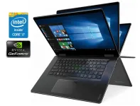 Ноутбук-трансформер Lenovo Yoga 710-15IKB / 15.6" (1920x1080) IPS Touch / Intel Core i5-7200U (2 (4) ядра по 2.5 - 3.1 GHz) / 16 GB DDR4 / 512 GB SSD NVMe / nVidia GeForce 940MX, 2 GB GDDR5, 64-bit / WebCam б/в