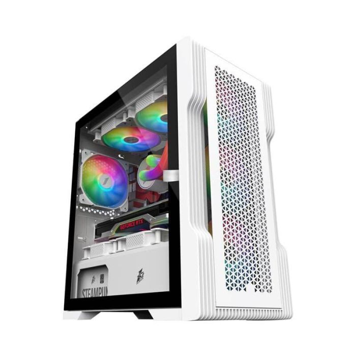 Ігровий ПК ICE T3-4F1-W-WH White Tower / AMD Ryzen 5 5500 (6 (12) ядер по 3,6 – 4,2 ГГц) / 8 ГБ DDR4 / 480 ГБ SSD / nVidia GeForce GTX 1060, 6 ГБ GDDR5, 192-біт б/в - зображення 2