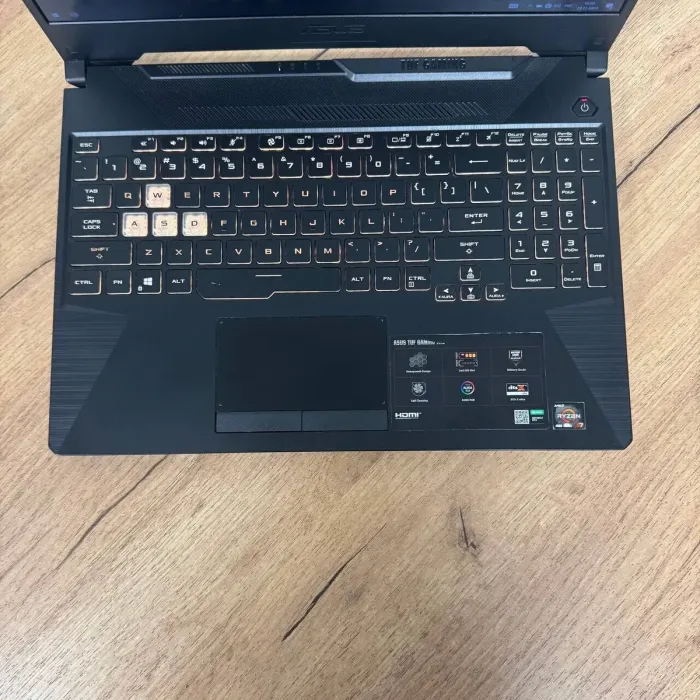 Ігровий ноутбук Б-клас Asus TUF Gaming FA506IU / 15.6" (1920x1080) IPS / AMD Ryzen 7 4800H (8 (16) ядер по 2.9 - 4.2 GHz) / 16 GB DDR4 / 500 GB SSD / nVidia GeForce GTX 1660 Ti, 6 GB GDDR6, 192-bit / WebCam б/в - зображення 7