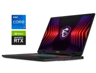 Ігровий ноутбук Б-клас MSI Sword 16 HX B13VGKG / 16" (2560x1600) IPS / Intel Core i7-13700HX (16 (24) ядер по 2.1 - 5.0 GHz) / 32 GB DDR5 / 1000 GB SSD NVMe / nVidia GeForce RTX 4070, 8 GB GDDR6, 128-bit б/в
