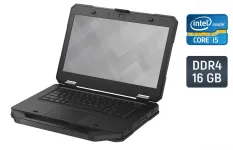 Захищений ноутбук Dell Rugged Latitude 5414 / 14" (1920x1080) IPS / Intel Core i5-6300U (2 (4) ядра по 2.4 - 3.0 GHz) / 16 GB DDR4 / 512 GB SSD / Intel HD Graphics 520 / HDMI / Windows 10 б/в