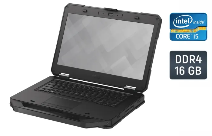 Захищений ноутбук Dell Rugged Latitude 5414 / 14" (1920x1080) IPS / Intel Core i5-6300U (2 (4) ядра по 2.4 - 3.0 GHz) / 16 GB DDR4 / 512 GB SSD / Intel HD Graphics 520 / HDMI / Windows 10 б/в - зображення 1