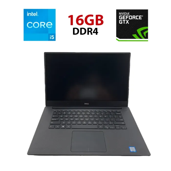 Ігровий ноутбук Dell XPS 15 9560 / 15.6" (1920x1080) IPS / Intel Core i5-7300HQ (4 ядра по 2.5 - 3.5 GHz) / 16 GB DDR4 / 512 GB SSD / nVidia GeForce GTX 1050, 4 GB GDDR5, 128-bit / WebCam б/в - зображення 1