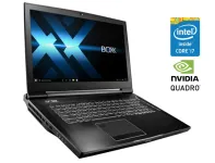 Мобільна робоча станція Boxx GoBoxx MXL 17A51 / 17.3" (1920x1080) TN / Intel Core i7-8700K (6 (12) ядер по 3.7 - 4.7 GHz) / 32 GB DDR4 / 480 GB SSD / nVidia Quadro P3200, 6 GB GDDR5, 192-bit / WebCam / Win 10 Pro б/в