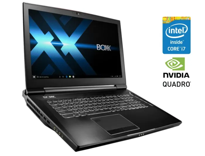 Мобільна робоча станція Boxx GoBoxx MXL 17A51 / 17.3" (1920x1080) TN / Intel Core i7-8700K (6 (12) ядер по 3.7 - 4.7 GHz) / 32 GB DDR4 / 480 GB SSD / nVidia Quadro P3200, 6 GB GDDR5, 192-bit / WebCam / Win 10 Pro б/в - зображення 1