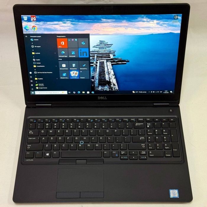 Ноутбук Б-клас Dell Latitude 5580 / 15.6" (1920x1080) IPS / Intel Core i5-7440HQ (4 ядра по 2.8 - 3.8 GHz) / 16 GB DDR4 / 240 GB SSD / Intel HD Graphics 630 / WebCam / Windows 10 Pro б/в - зображення 4