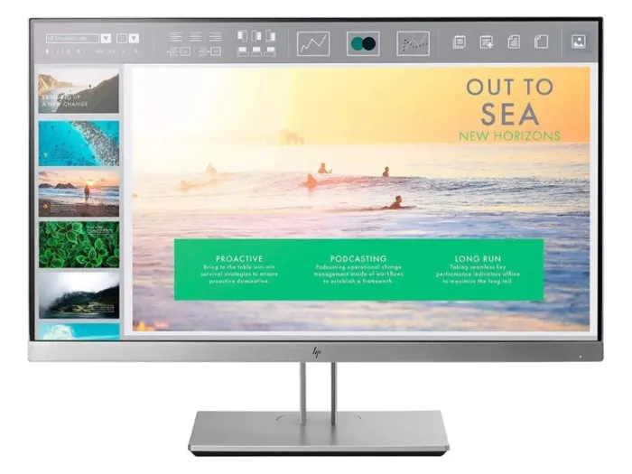 Монітор HP EliteDisplay E233/23" (1920x1080) IPS/VGA, HDMI, DP, USB-Hub/VESA 100x100/Pivot + Кабель живлення б/в - зображення 2