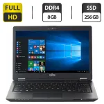 Нетбук Б-клас Fujitsu LifeBook U728 / 12.5" (1920x1080) TN / Intel Core i5-8350U (4 (8) ядра 1.7 - 3.6 GHz) / 8 GB DDR4 / 256 GB SSD / Intel UHD Graphics 620 / WebCam б/в
