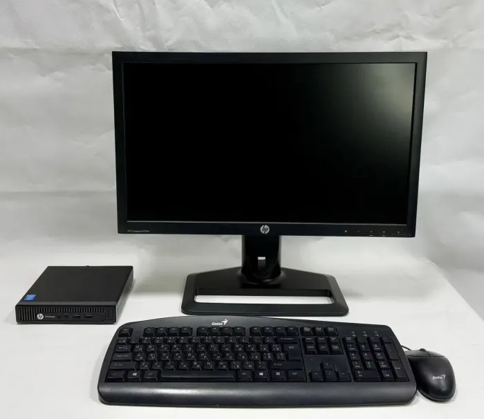 Комплект ПК: HP EliteDesk 800 G1 Desktop Mini USFF / Intel Core i5-4590T (4 ядра по 2.0 - 3.0 GHz) / 8 GB DDR3 / 240 GB SSD / Intel HD Graphics 4600 / Wi-Fi + Монітор Б-клас HP Compaq LA2306x / 23" (1920x1080) TN / VGA, DVI б/в - зображення 3