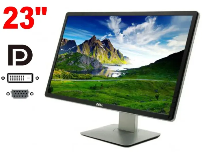 Монітор Dell P2314H / 23" (1920x1080) IPS / 1x DVI, 1x VGA, 1x DP, 4x USB 2.0 / VESA 100x100 б/в - зображення 1
