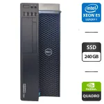 Робоча станція Dell Precision 5810 Workstation Tower / Intel Xeon E5-2697 v3 (14 (28) ядер по 2.6 - 3.5 GHz) / 32 GB DDR4 / 240 GB SSD / nVidia Quadro P1000, 4 GB GDDR5, 128-bit б/в