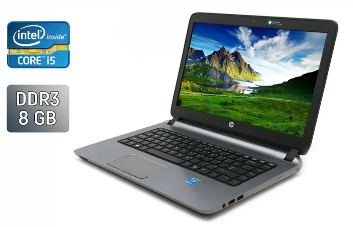 Ноутбук HP ProBook 450 G2 / 15.6" (1366x768) TN / Intel Core i5-5200U (2 (4) ядра по 2.2 - 2.7 GHz) / 8 GB DDR3 / 240 GB SSD / Intel HD Graphics 5500 / Fingerprint / WebCam / Windows 10 б/в - зображення 1