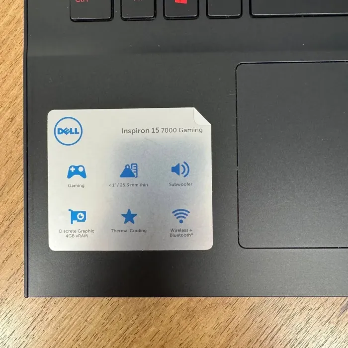 Ігровий ноутбук Б-клас Dell Inspiron 15 Gaming 7567 / 15.6" (1920x1080) TN / Intel Core i7-7700HQ (4 (8) ядра по 2.8 - 3.8 GHz) / 16 GB DDR4 / 120 GB SSD + 1000 GB HDD / nVidia GeForce GTX 1050 Ti, 4 GB GDDR5, 128-bit / WebCam б/в - зображення 8