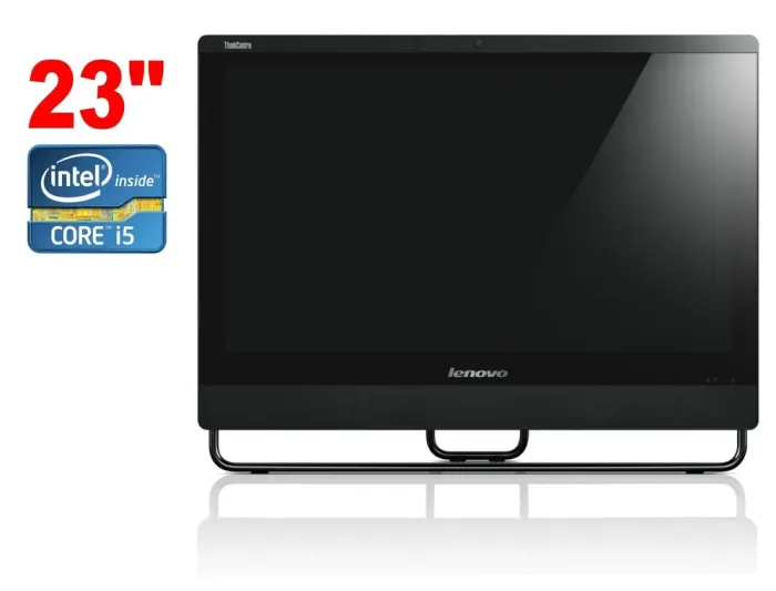 Моноблок Б-клас Lenovo ThinkCentre M93z / 23" (1920x1080) IPS / Intel Core i5-4590S (4 ядра по 3.0 - 3.7 GHz) / 8 GB DDR3 / 128 GB SSD + 500 GB HDD / Intel HD Graphics 4600 / WebCam / DVD-RW / Win 10 б/в - зображення 1