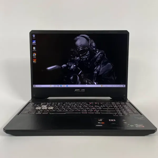 Ігровий ноутбук Б-клас Asus TUF Gaming FX505DT / 15.6" (1920x1080) IPS / AMD Ryzen 5 3550H (4 (8) ядра по 2.1 - 3.7 GHz) / 16 GB DDR4 / 512 GB SSD / nVidia GeForce GTX 1650, 4 GB GDDR6, 128-bit / WebCam / HDMI б/в - зображення 2