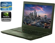 Робоча станція Lenovo ThinkPad W550s / 15.6" TN / Core i5-5300U (2(4) ядра по 2.3-2.9 GHz) / 8GB DDR3 / 256GB SSD / Quadro K620M, 2 GB DDR3, 64-bit / WebCam / Win10 Pro б/в