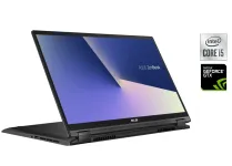 Ігровий ультрабук-трансформер Asus ZenBook Flip Q537F / 15.6" (3840x2160) IPS Touch / Intel Core i5-10210U (4 (8) ядра по 1.6 - 4.2 GHz) / 16 GB DDR4 / 256 GB SSD M.2 / nVidia GeForce GTX 1050, 4 GB GDDR5, 128-bit / WebCam / Win 10 Pro б/в