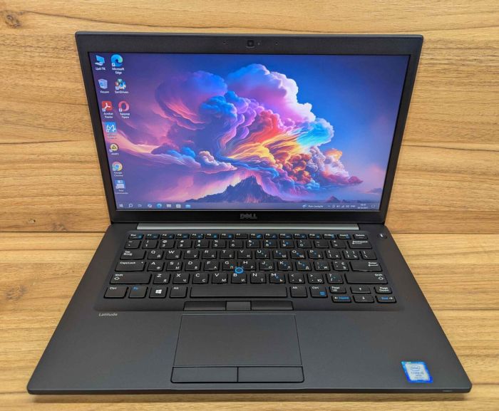 Ультрабук Dell Latitude 7480 / 14" (1366x768) TN / Intel Core i5-7300U (2 (4) ядра по 2.6 - 3.5 GHz) / 16 GB DDR4 / 256 GB SSD / Intel HD Graphics 620 / WebCam / Windows 10 б/в - зображення 2