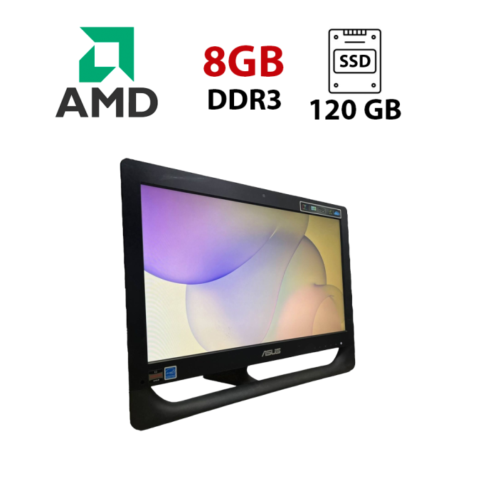 Моноблок Б-клас Asus ET2012AUKB / 20" (1600x900) TN / AMD E-450 (2 ядрa по 1.66 GHz) / 8 GB DDR3 / 120 GB SSD / AMD Radeon HD 6320 Graphics / WebCam б/в - зображення 1