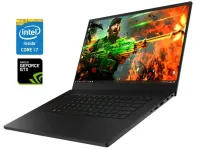 Ігровий ноутбук Razer Blade 15 RZ09-02385E92 / 15.6" (1920x1080) IPS / Intel Core i7-8750H (6 (12) ядер по 2.2 - 4.1 GHz) / 16 GB DDR4 / 480 GB SSD / nVidia GeForce GTX 1060 Max-Q, 6 GB GDDR5, 192-bit / WebCam б/в