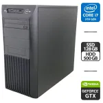 Комп'ютер NoName Tower / Intel Core i7-3770 (4 (8) ядра по 3,4 - 3,9 ГГц) / 16 ГБ DDR3 / 128 ГБ SSD + 500 ГБ HDD / nVidia GeForce GTX 745, 2 ГБ GDDR3, 128-біт / DVD-ROM б/в