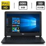 Нетбук Dell Latitude 12 E5270 / 12.5" (1920x1080) IPS / Intel Core i5-6300U (2 (4) ядра по 2.4 - 3.0 GHz) / 8 GB DDR3 / 512 GB SSD / Intel HD Graphics 520 / WebCam / HDMI б/в