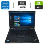 Ноутбук Lenovo ThinkPad L430 / 14" (1600x900) TN / Intel Core i7-3520M (2 (4) ядра по 2.9 - 3.6 GHz) / 8 GB DDR3 / 1000 GB SSD / nVidia NVS 5400M, 1 GB GDDR3, 128-bit / DVD-ROM / WebCam б/в