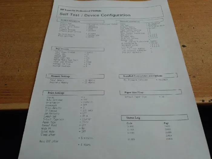 Принтер HP LaserJet Pro P1606dn / лазерний монохромний друк / 600x600 dpi / A4 / 25 стор/хв / USB 2.0, Ethernet / Дуплекс б/в - зображення 4