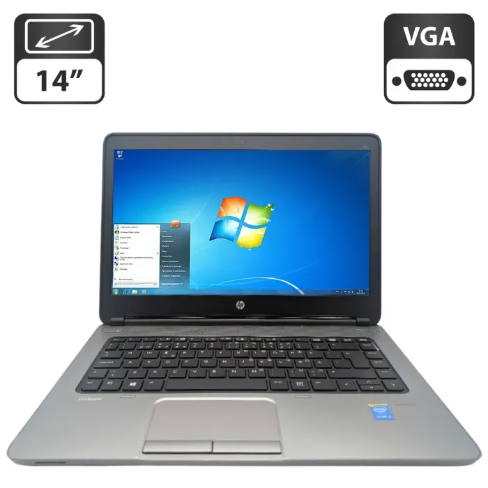 Ноутбук Б-клас HP ProBook 640 G1 / 14" (1366x768) TN / Intel Core i3-4000M (2 (4) ядра по 2.4 GHz) / 8 GB DDR3 / 500 GB HDD / Intel HD Graphic 4600 / WebCam б/в - зображення 1