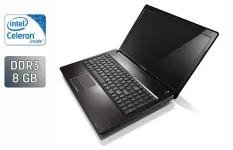 Ноутбук Б-клас Lenovo G570 / 15.6" (1366x768) TN / Intel Celeron B800 (2 ядра по 1.5 GHz) / 8 GB DDR3 / 320 GB HDD / Intel HD Graphics / WebCam / Windows 7 б/в